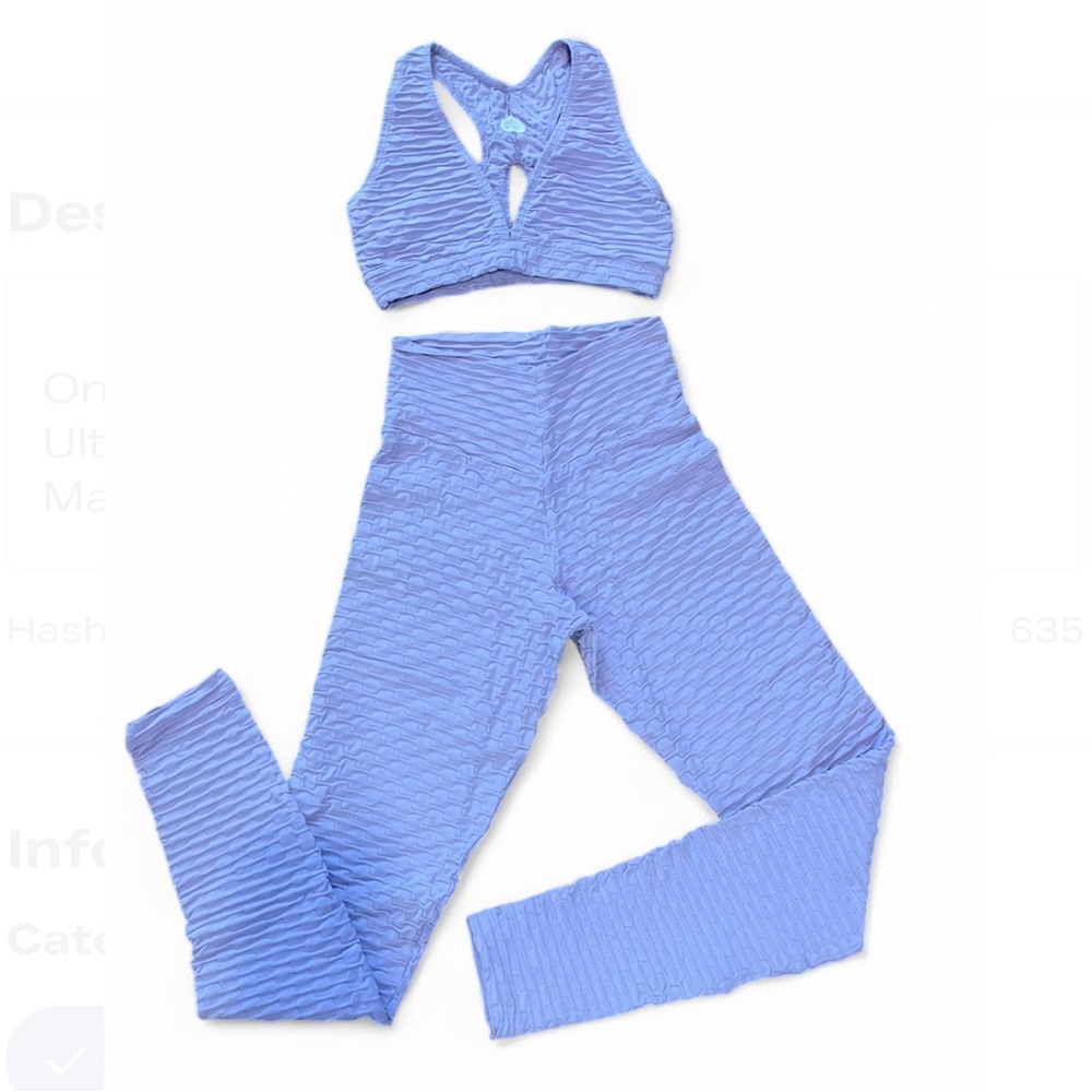 Booty By Brabants Textured Scrunch Workout Set Made in Brazil